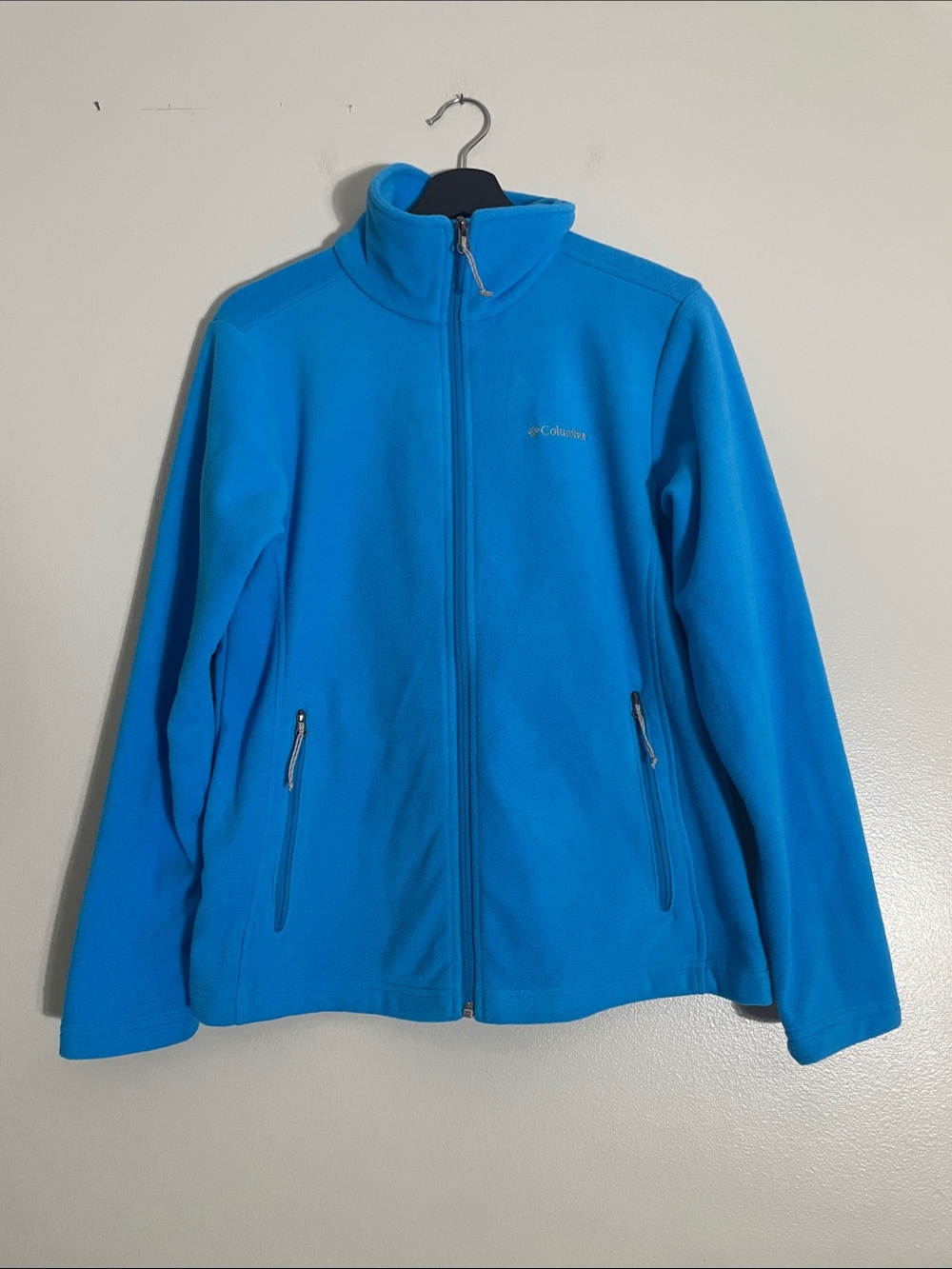 Columbia Bright Blue Women's Fleece Zip Jacket